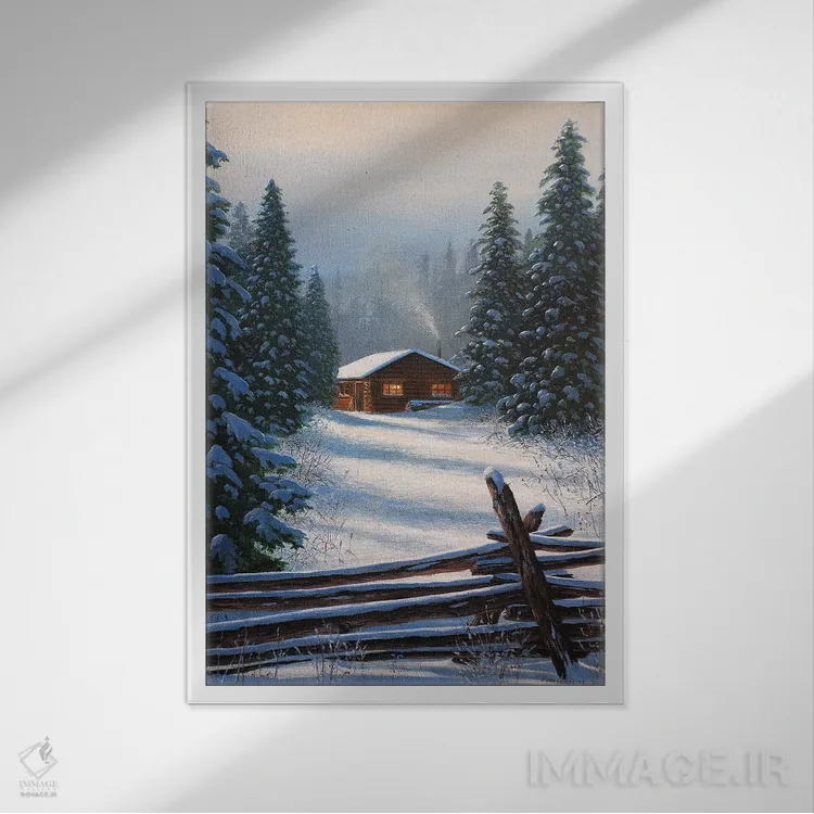 تابلو دکوراتیو پناهگاه آرام اثر جیک وندن برینگک - نمای قابدار سفید