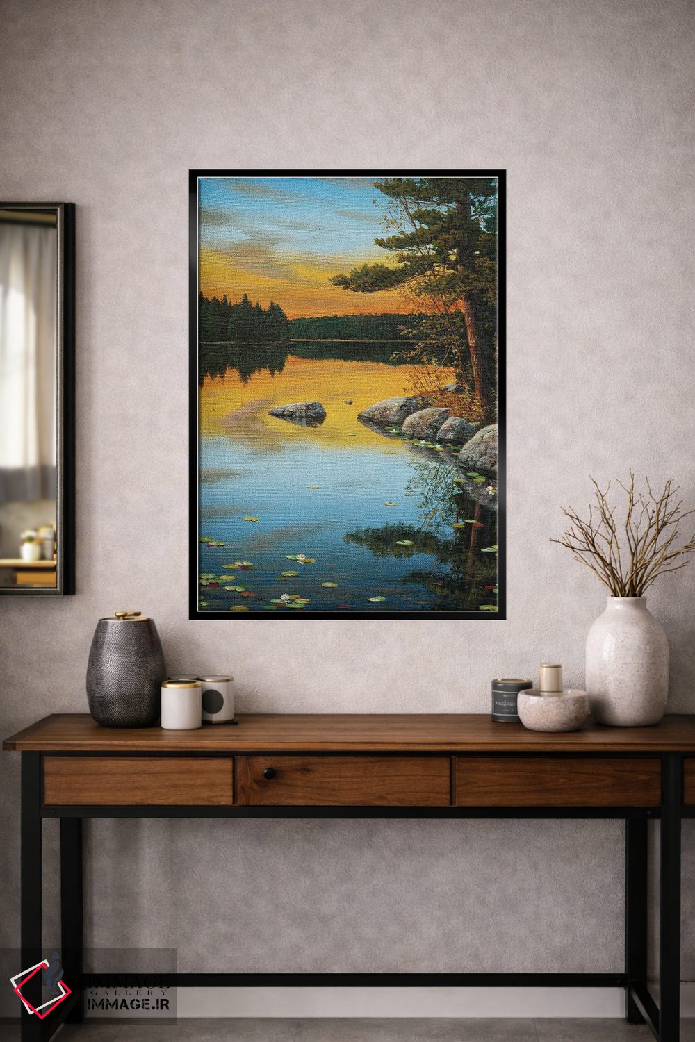 تابلو دکوراتیو تابش غروب اثر جیک وندن برینگک - D1B