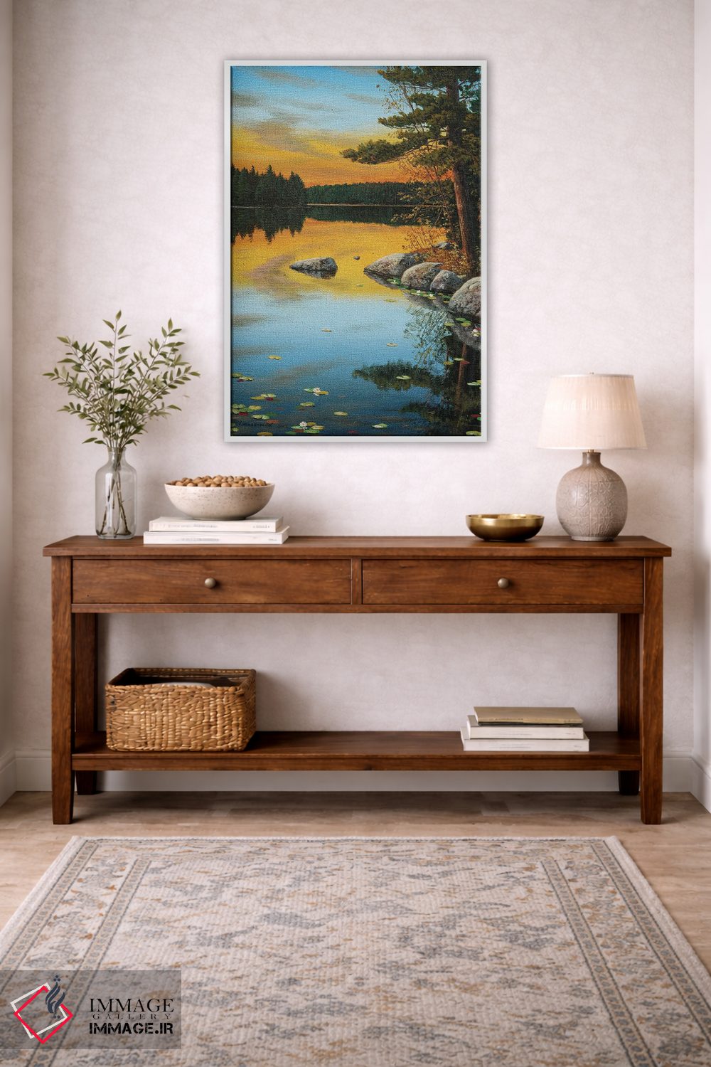 تابلو دکوراتیو تابش غروب اثر جیک وندن برینگک - D2W