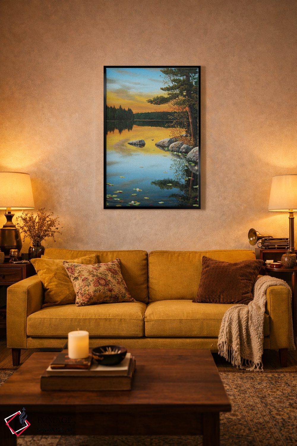 تابلو دکوراتیو تابش غروب اثر جیک وندن برینگک - D4B