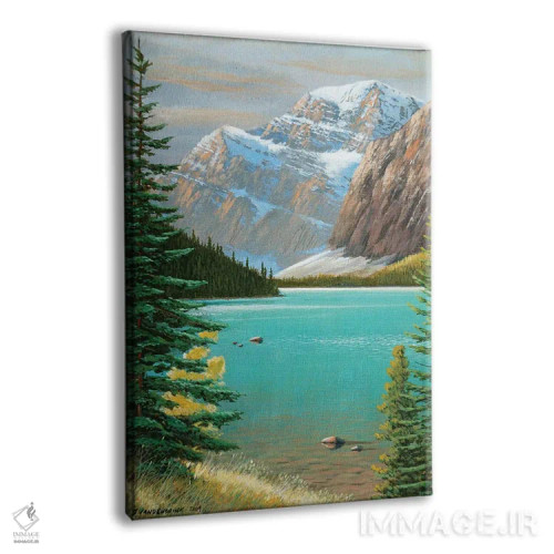 تابلو دکوراتیو کنار دریاچه کاول اثر جیک وندن برینگک - نمای پرسپکتیو محصول