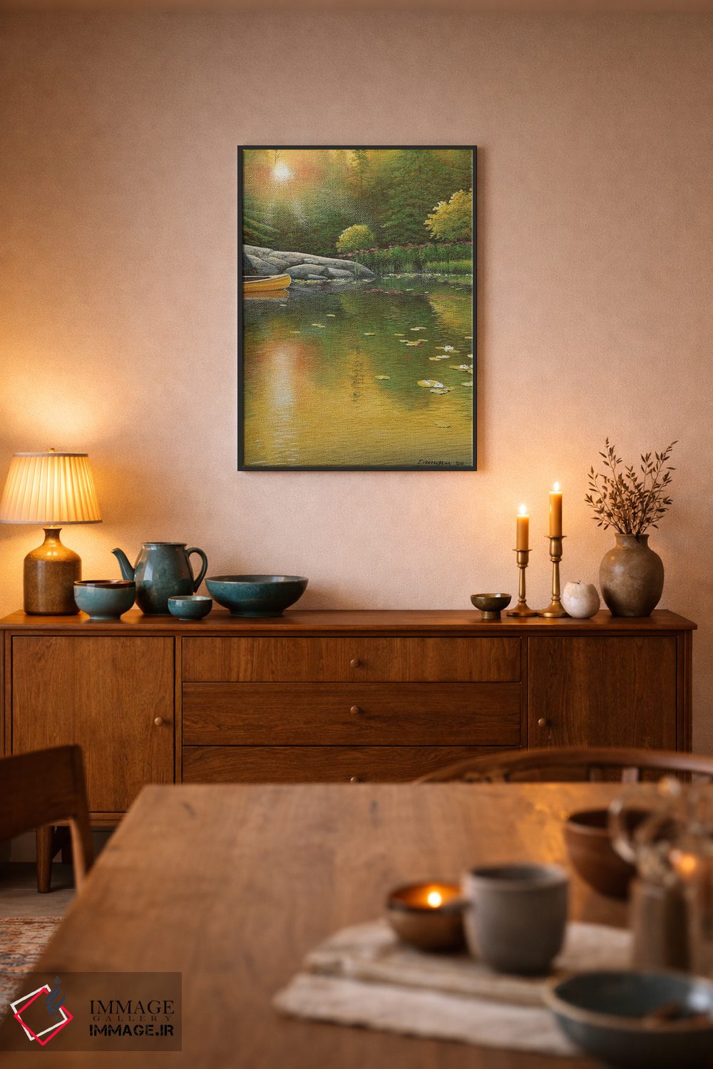 تابلو دکوراتیو طلوع تابستانی اثر جیک وندن برینگک - D6B