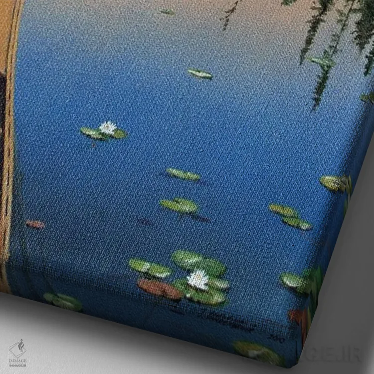 تابلو دکوراتیو نور هدایتگر اثر جیک وندن برینگک - نمای نزدیک بافت بوم