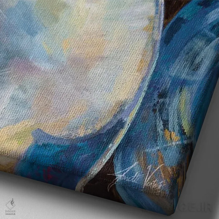 تابلو دکوراتیو صدف های ماتونانک روشن اثر ژانت ورتنتس - نمای نزدیک بافت بوم