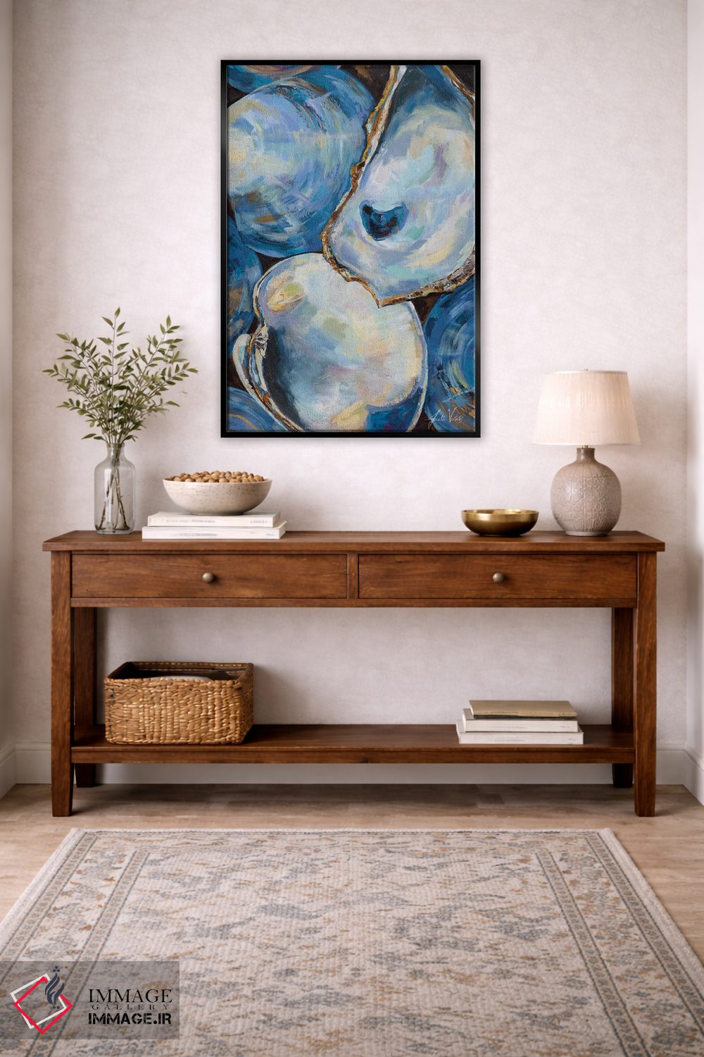 تابلو دکوراتیو صدف های ماتونانک روشن اثر ژانت ورتنتس - D4B