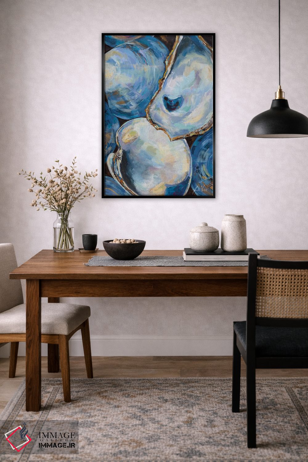 تابلو دکوراتیو صدف های ماتونانک روشن اثر ژانت ورتنتس - D5B