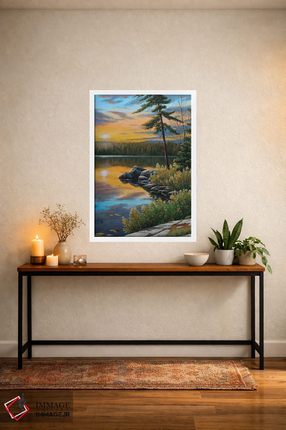 تابلو دکوراتیو انعکاس های غروب اثر جیک وندن برینگک - D2W