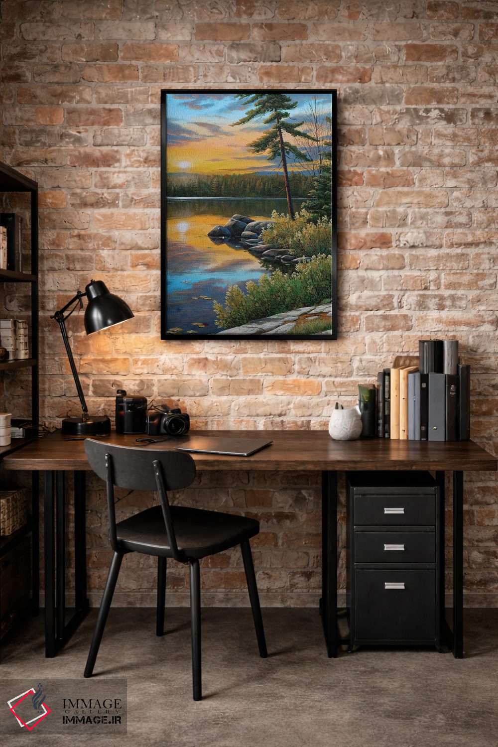 تابلو دکوراتیو انعکاس های غروب اثر جیک وندن برینگک - D4B