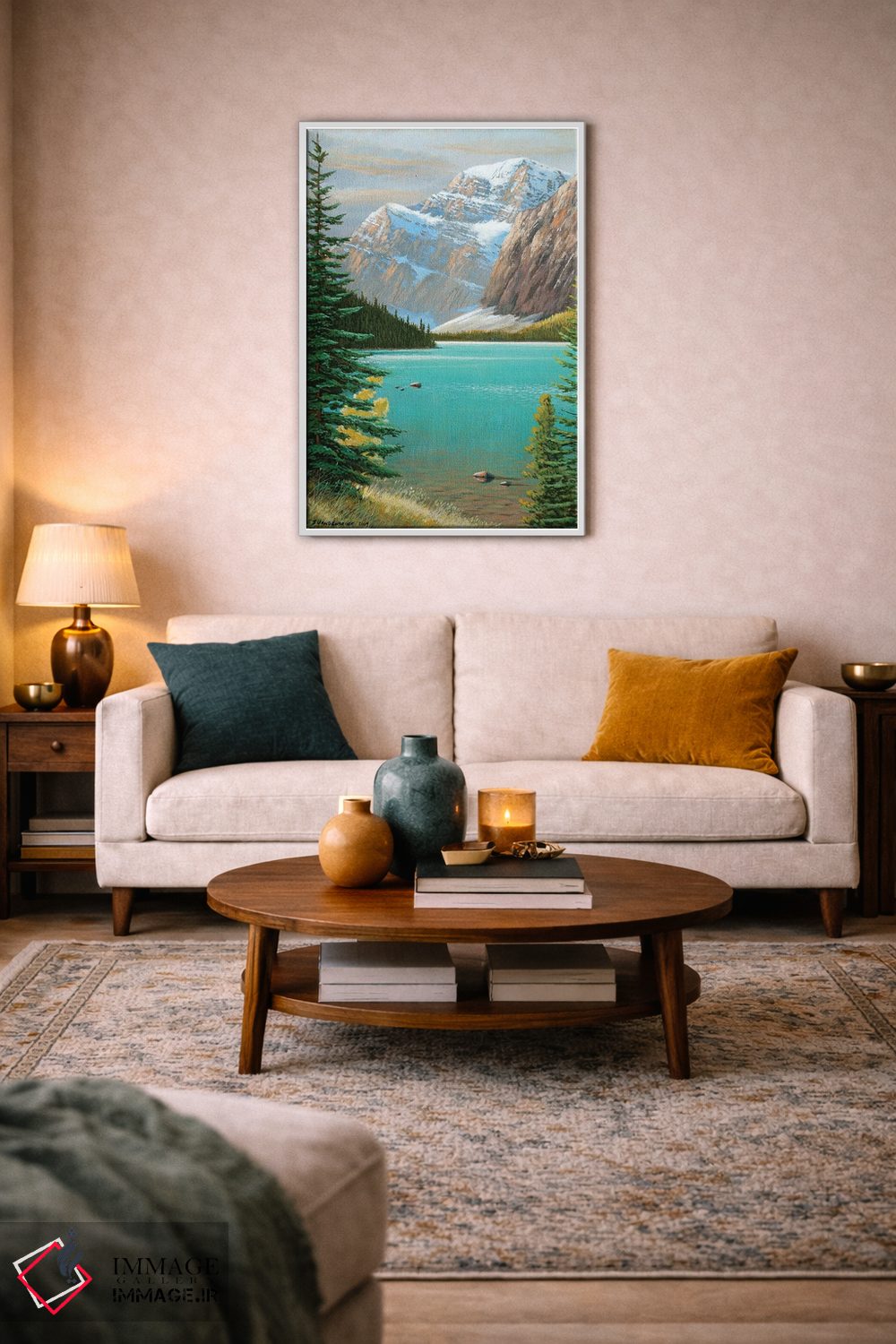 تابلو دکوراتیو کنار دریاچه کاول اثر جیک وندن برینگک - D2W