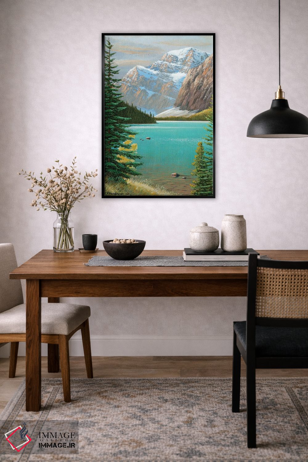 تابلو دکوراتیو کنار دریاچه کاول اثر جیک وندن برینگک - D5B