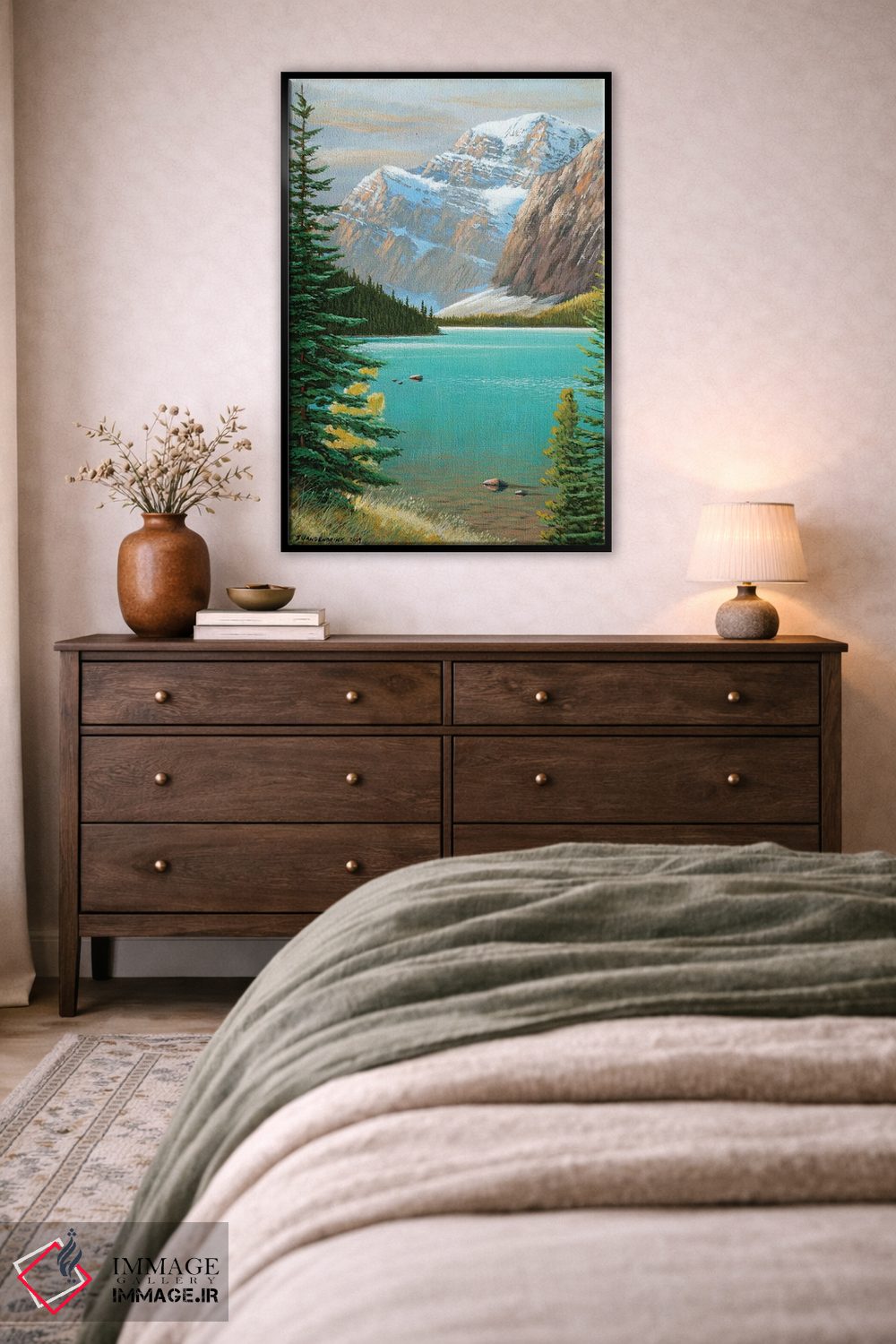 تابلو دکوراتیو کنار دریاچه کاول اثر جیک وندن برینگک - D6B