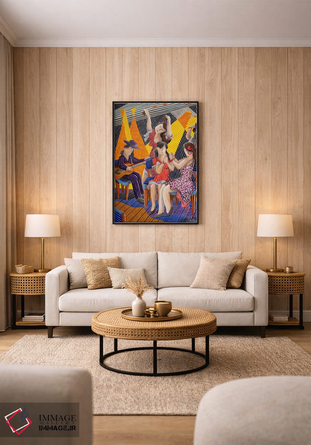 تابلو دکوراتیو منظره فلامنکو اثر خاویر اورتاس - D1B