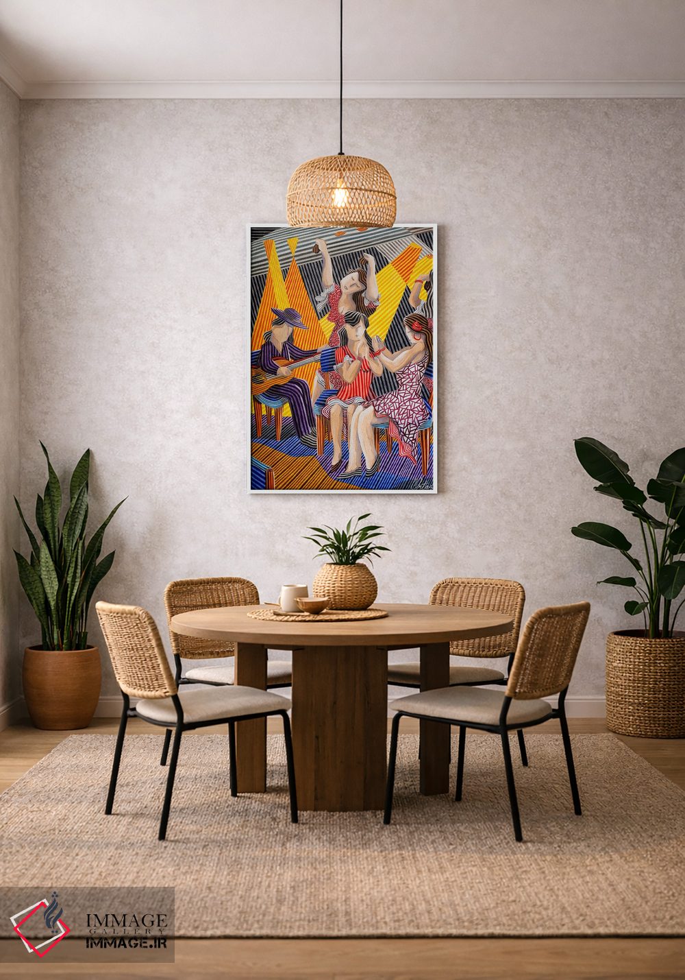 تابلو دکوراتیو منظره فلامنکو اثر خاویر اورتاس - D2W