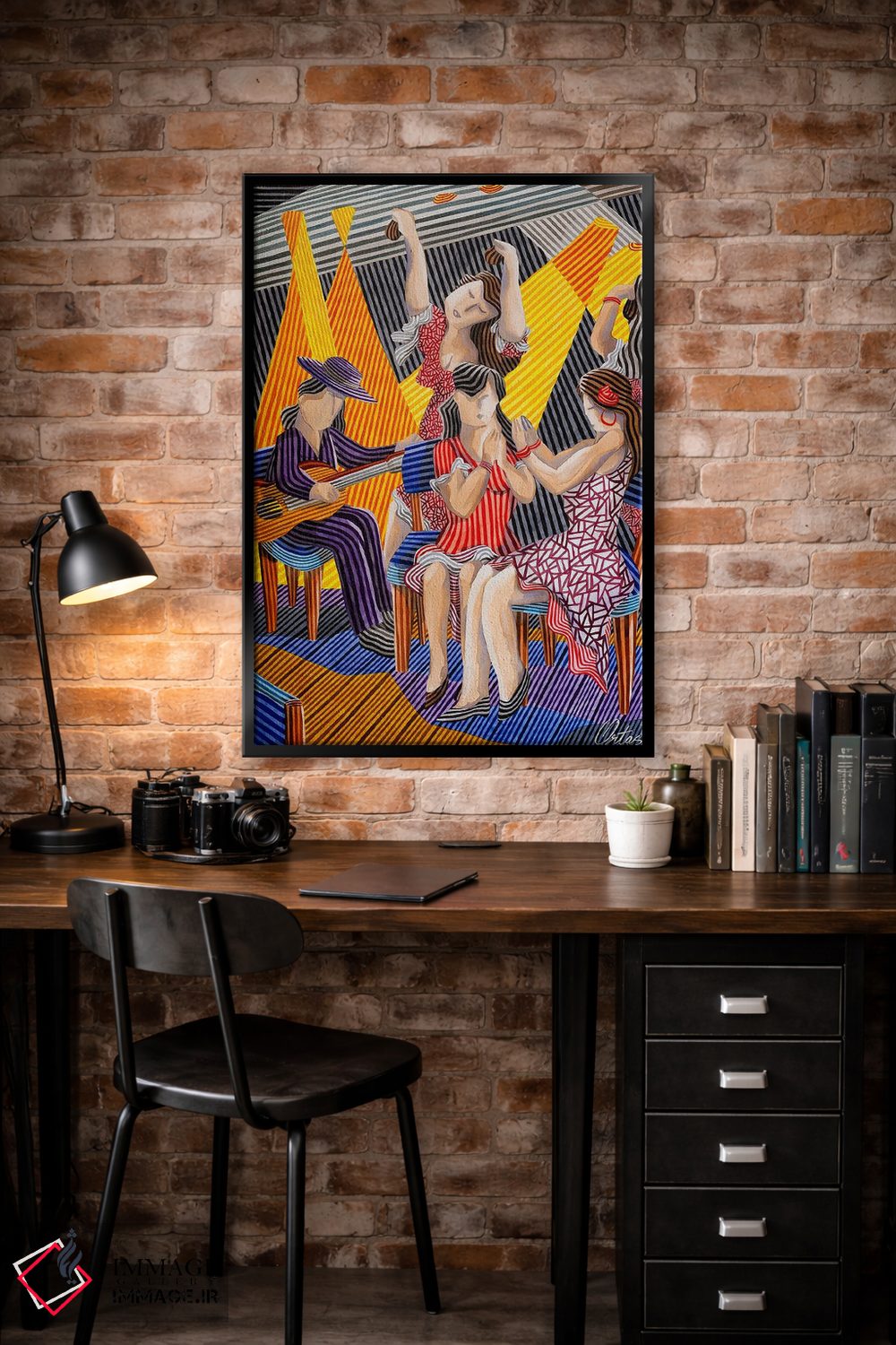 تابلو دکوراتیو منظره فلامنکو اثر خاویر اورتاس - D4B