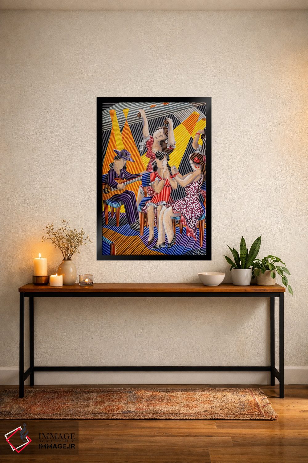 تابلو دکوراتیو منظره فلامنکو اثر خاویر اورتاس - D5B