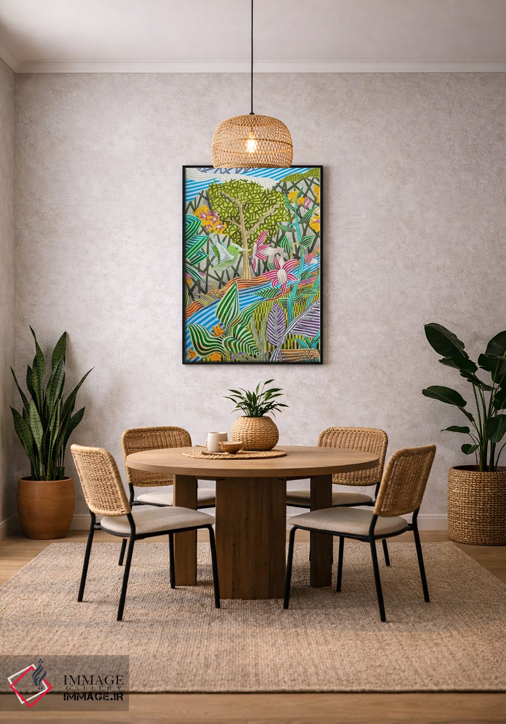 تابلو دکوراتیو مرغ مگس خوار، پرنده تبعید اثر خاویر اورتاس - D3B