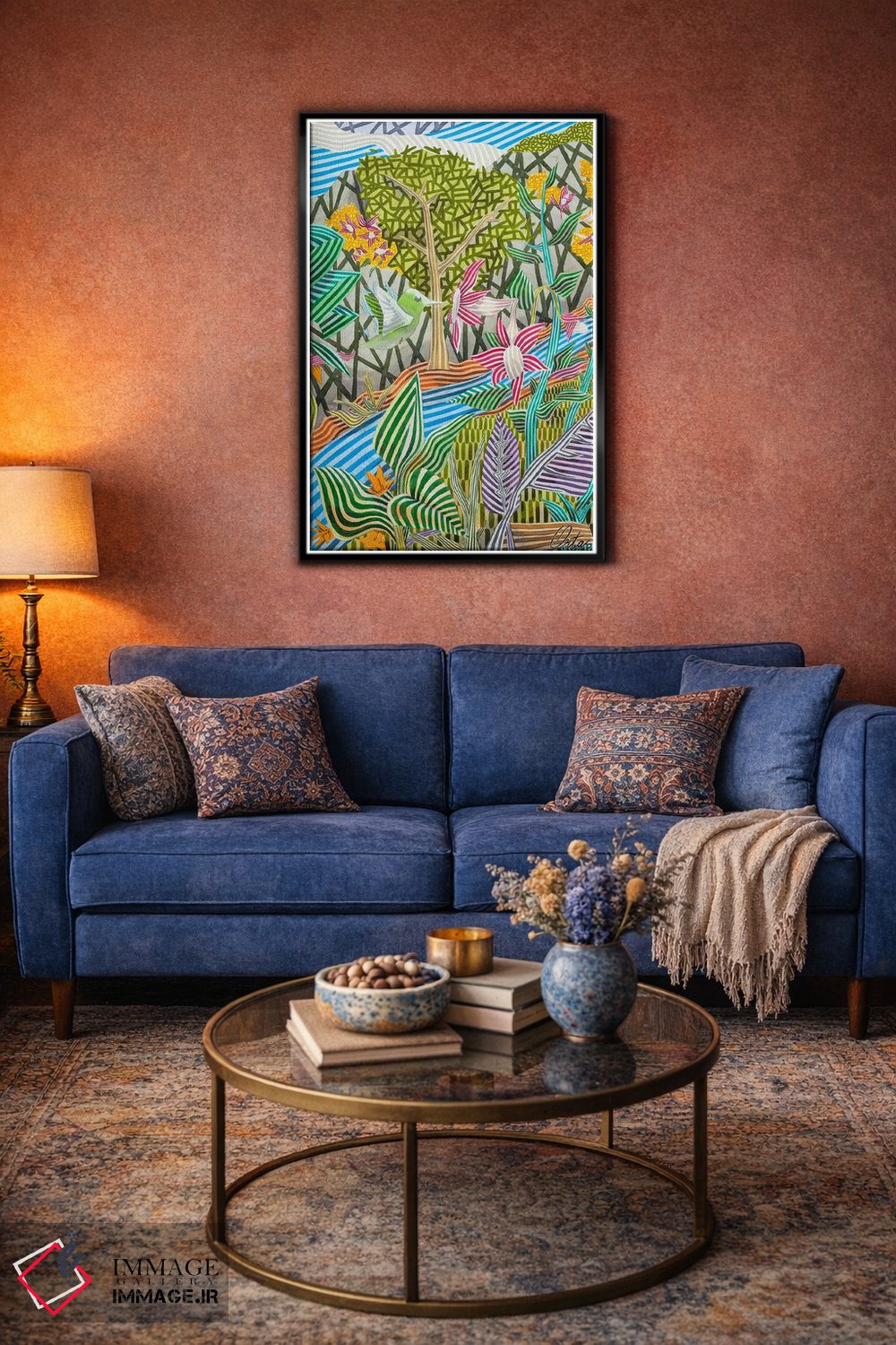 تابلو دکوراتیو مرغ مگس خوار، پرنده تبعید اثر خاویر اورتاس - D4B