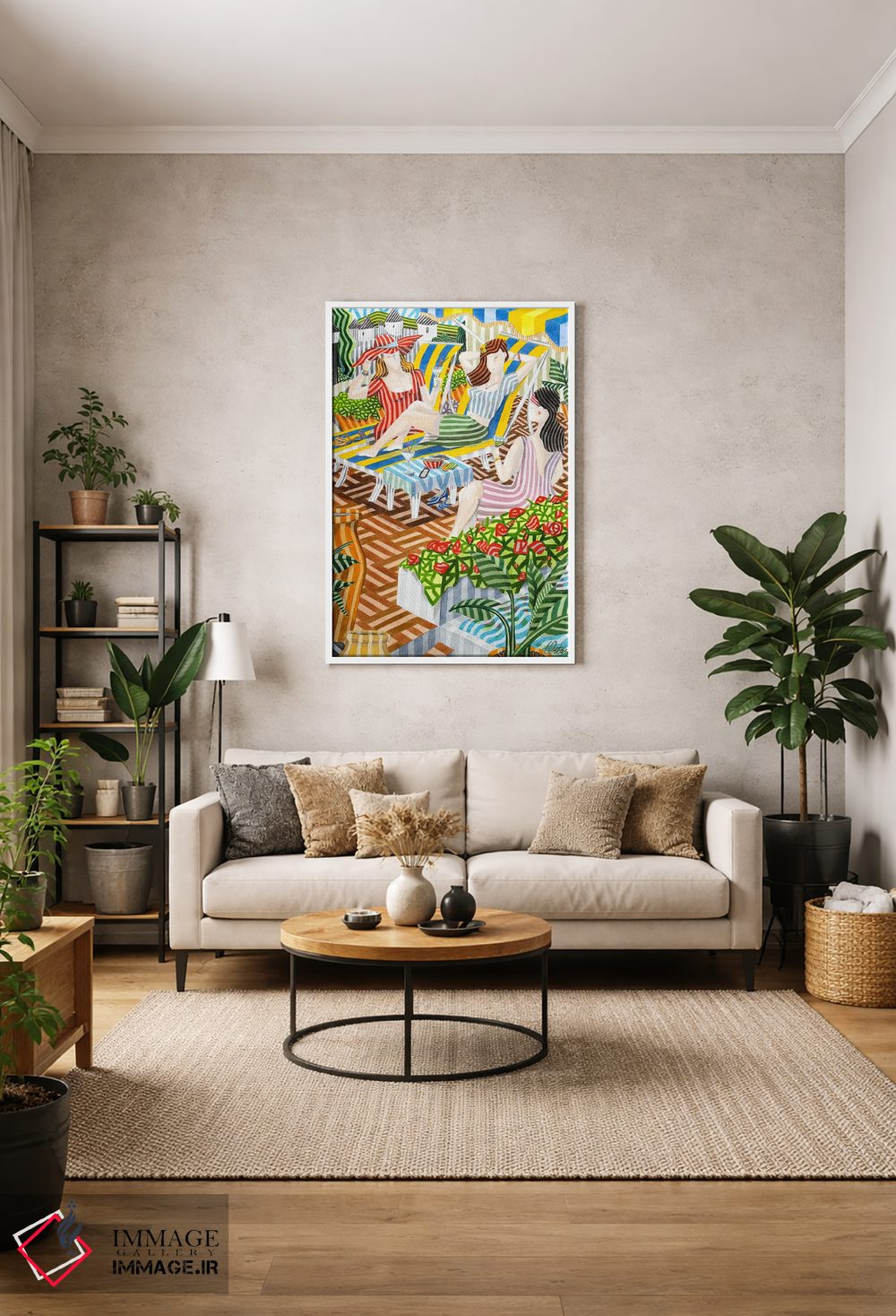 تابلو دکوراتیو روی تراس اثر خاویر اورتاس - D1W