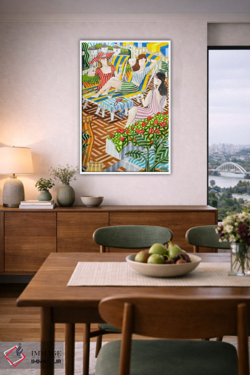 تابلو دکوراتیو روی تراس اثر خاویر اورتاس - D6W