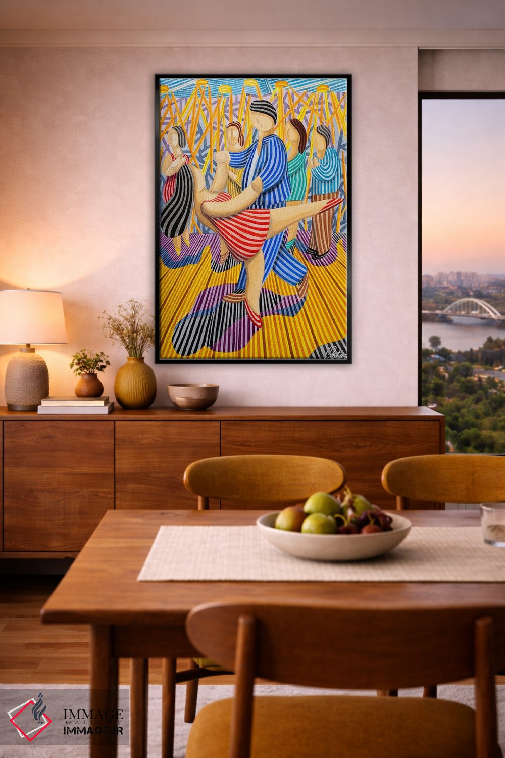 تابلو دکوراتیو سالن رقص اثر خاویر اورتاس - D6B