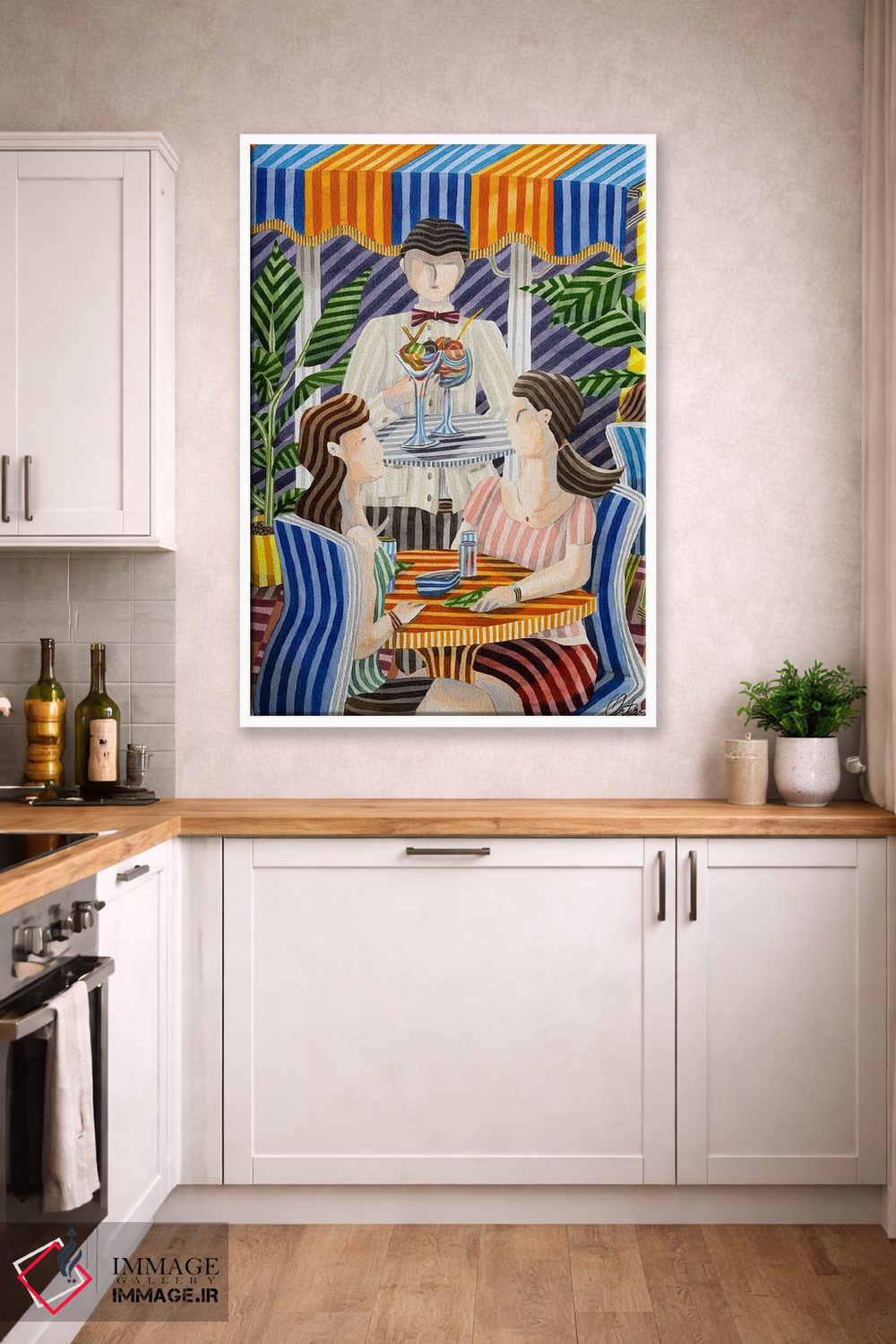 تابلو دکوراتیو صحنه ای از تراس اثر خاویر اورتاس - D3W