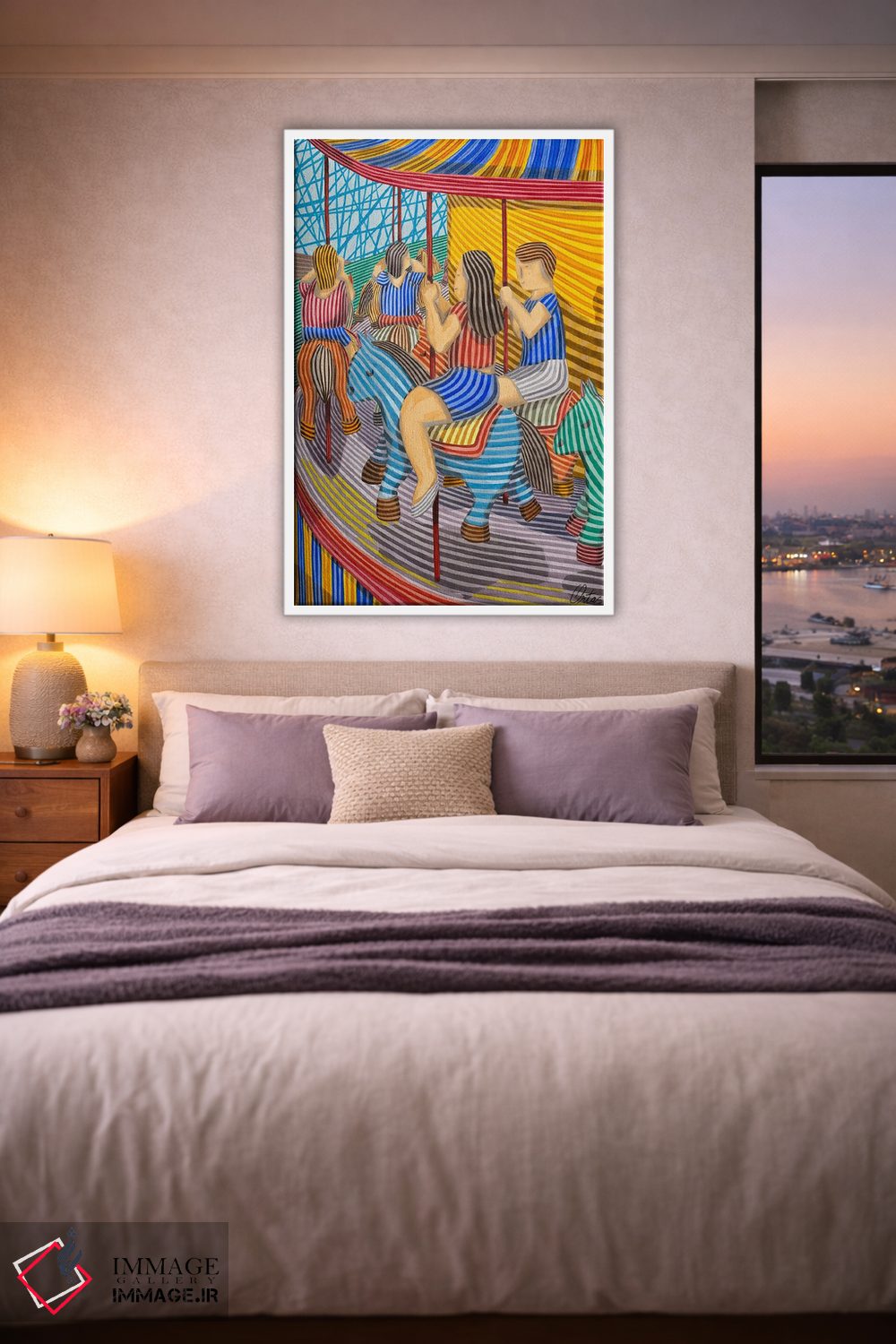 تابلو دکوراتیو چرخ وفلک اثر خاویر اورتاس - D2W