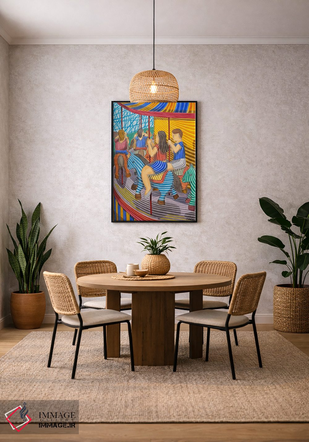 تابلو دکوراتیو چرخ وفلک اثر خاویر اورتاس - D3B