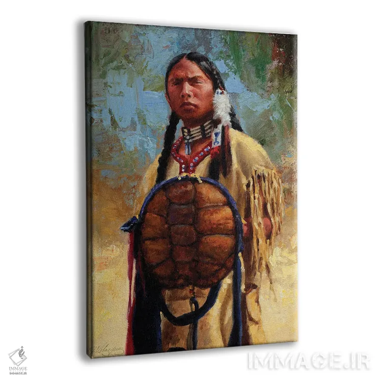 تابلو دکوراتیو سپر روح لاک پشت اثر جو ولاسکز - نمای پرسپکتیو محصول