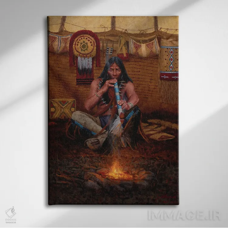 تابلو دکوراتیو مدیتیشن اثر جو ولاسکز - نمای روبهرو روی دیوار