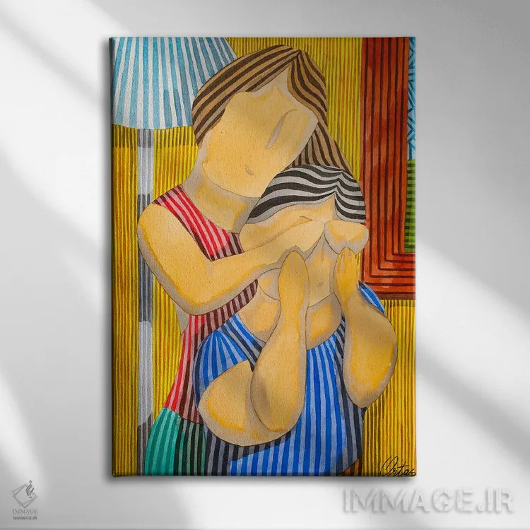 تابلو دکوراتیو یک زوج اثر خاویر اورتاس - نمای روبهرو روی دیوار