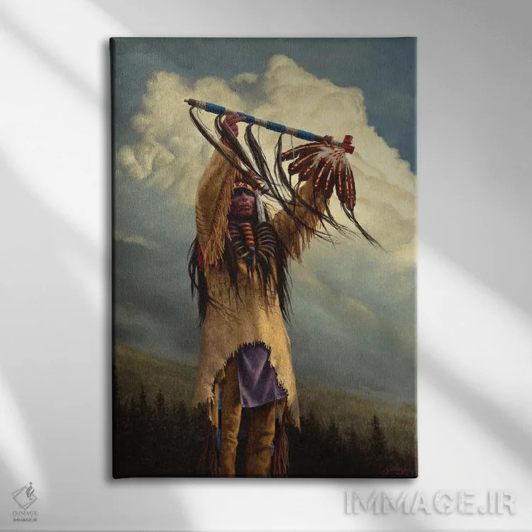 تابلو دکوراتیو نگهبان پایپ مقدس اثر جو ولاسکز - نمای روبهرو روی دیوار