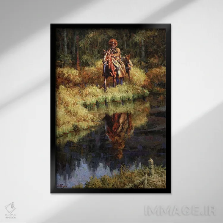 تابلو دکوراتیو قلمرو اصلی اثر جو ولاسکز - نمای قابدار مشکی