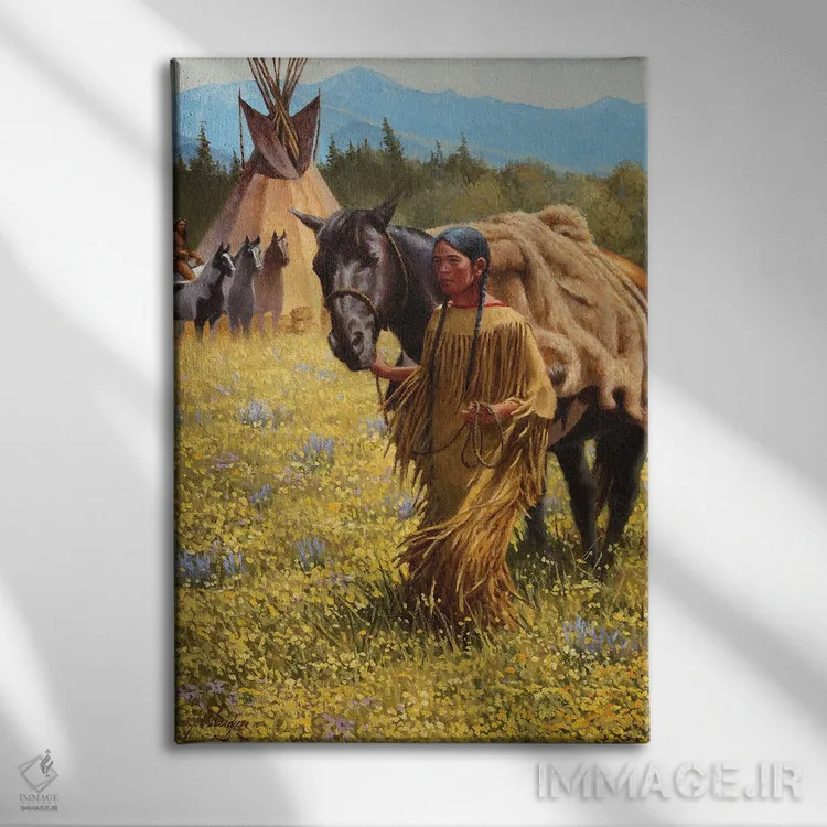 تابلو دکوراتیو تابستان آرام اثر جو ولاسکز - نمای روبهرو روی دیوار