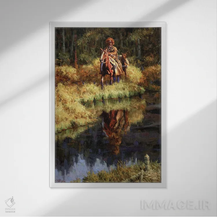 تابلو دکوراتیو قلمرو اصلی اثر جو ولاسکز - نمای قابدار سفید