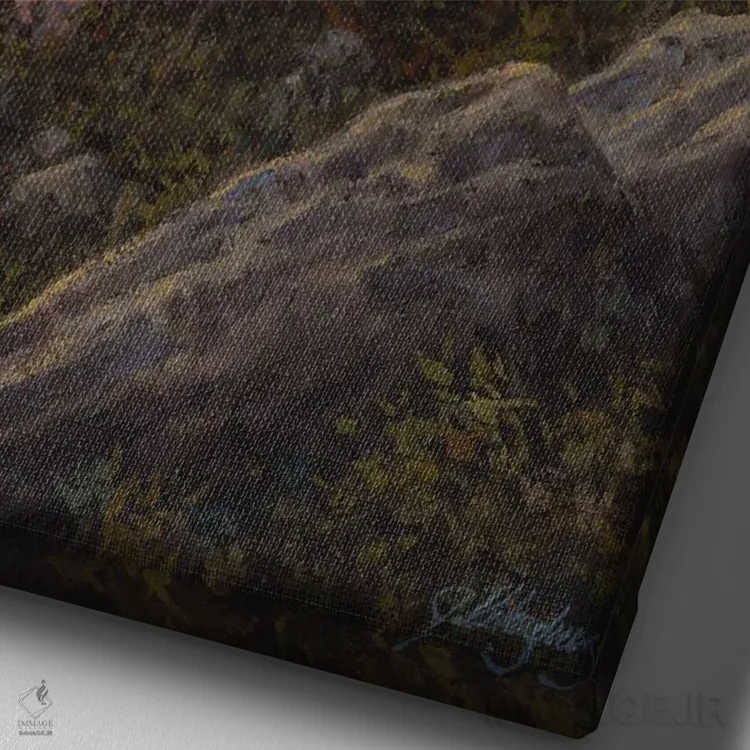 تابلو دکوراتیو آخرین بازمانده از نوع خود اثر جو ولاسکز - نمای نزدیک بافت بوم