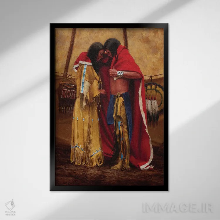 تابلو دکوراتیو دو تبدیل به یک می شوند اثر جو ولاسکز - نمای قابدار مشکی