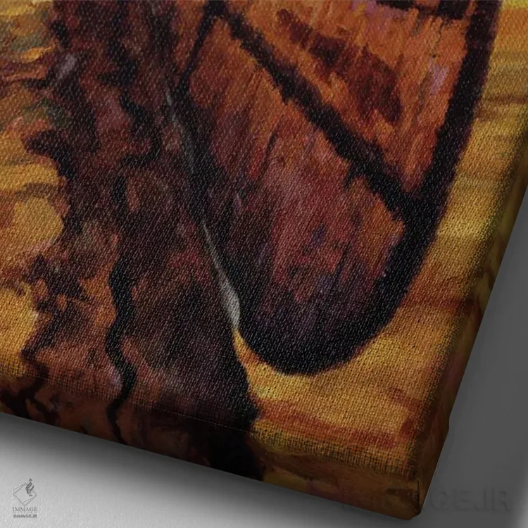 تابلو دکوراتیو گنجینه های او اثر جو ولاسکز - نمای نزدیک بافت بوم