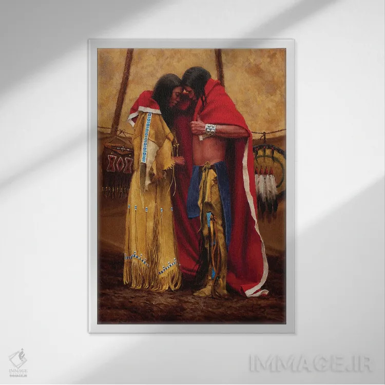 تابلو دکوراتیو دو تبدیل به یک می شوند اثر جو ولاسکز - نمای قابدار سفید
