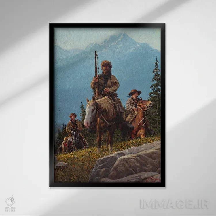 تابلو دکوراتیو بهشت ناهموار اثر جو ولاسکز - نمای قابدار مشکی