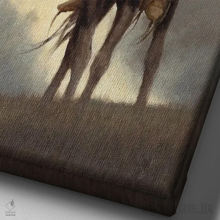 تابلو دکوراتیو بادهای تغییر اثر جو ولاسکز - نمای نزدیک بافت بوم