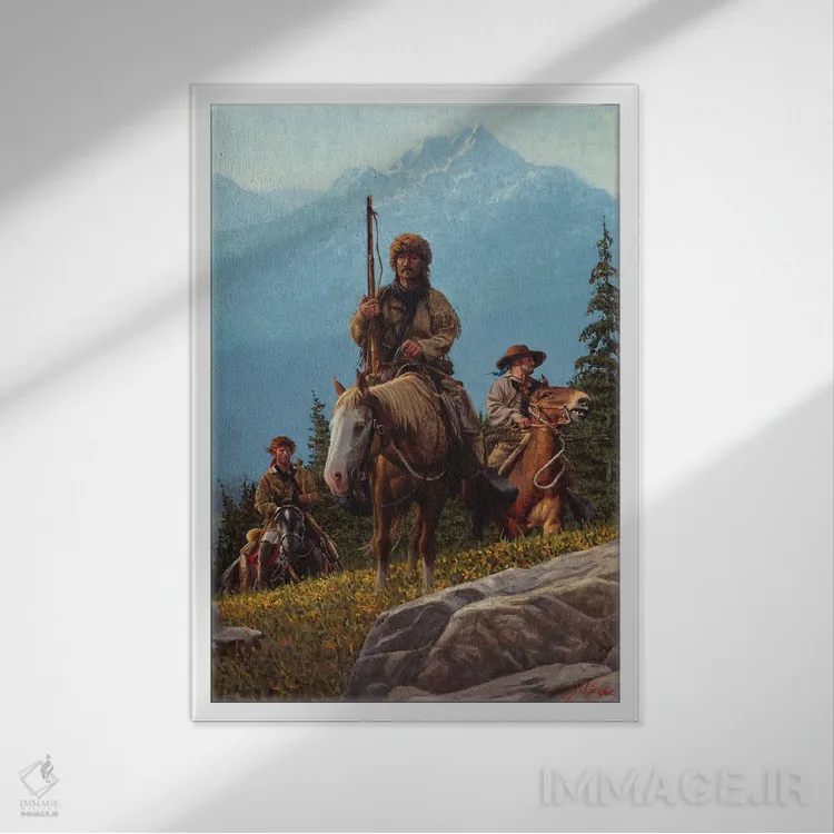 تابلو دکوراتیو بهشت ناهموار اثر جو ولاسکز - نمای قابدار سفید