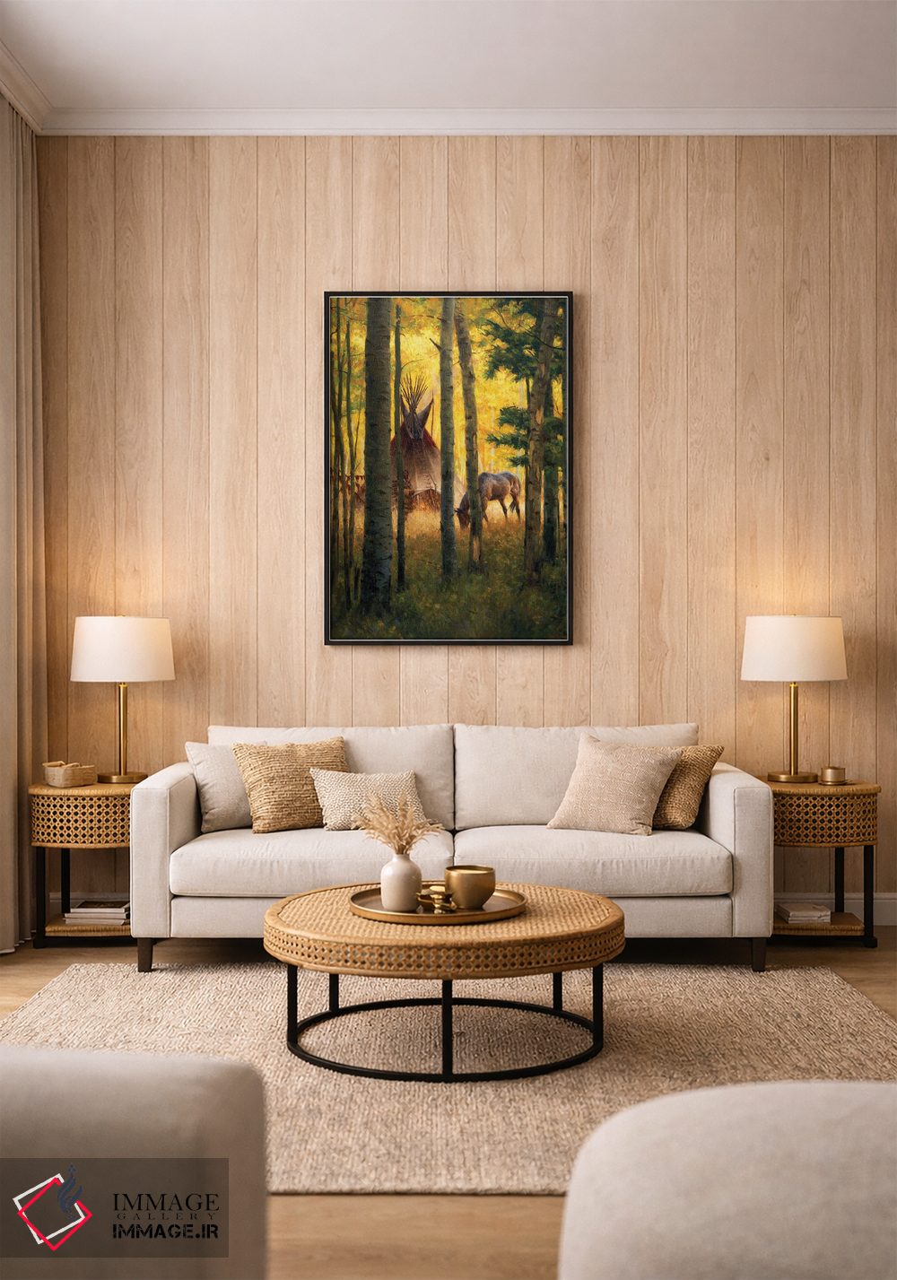 تابلو دکوراتیو اردوگاه اعماق جنگل اثر جو ولاسکز - D1B