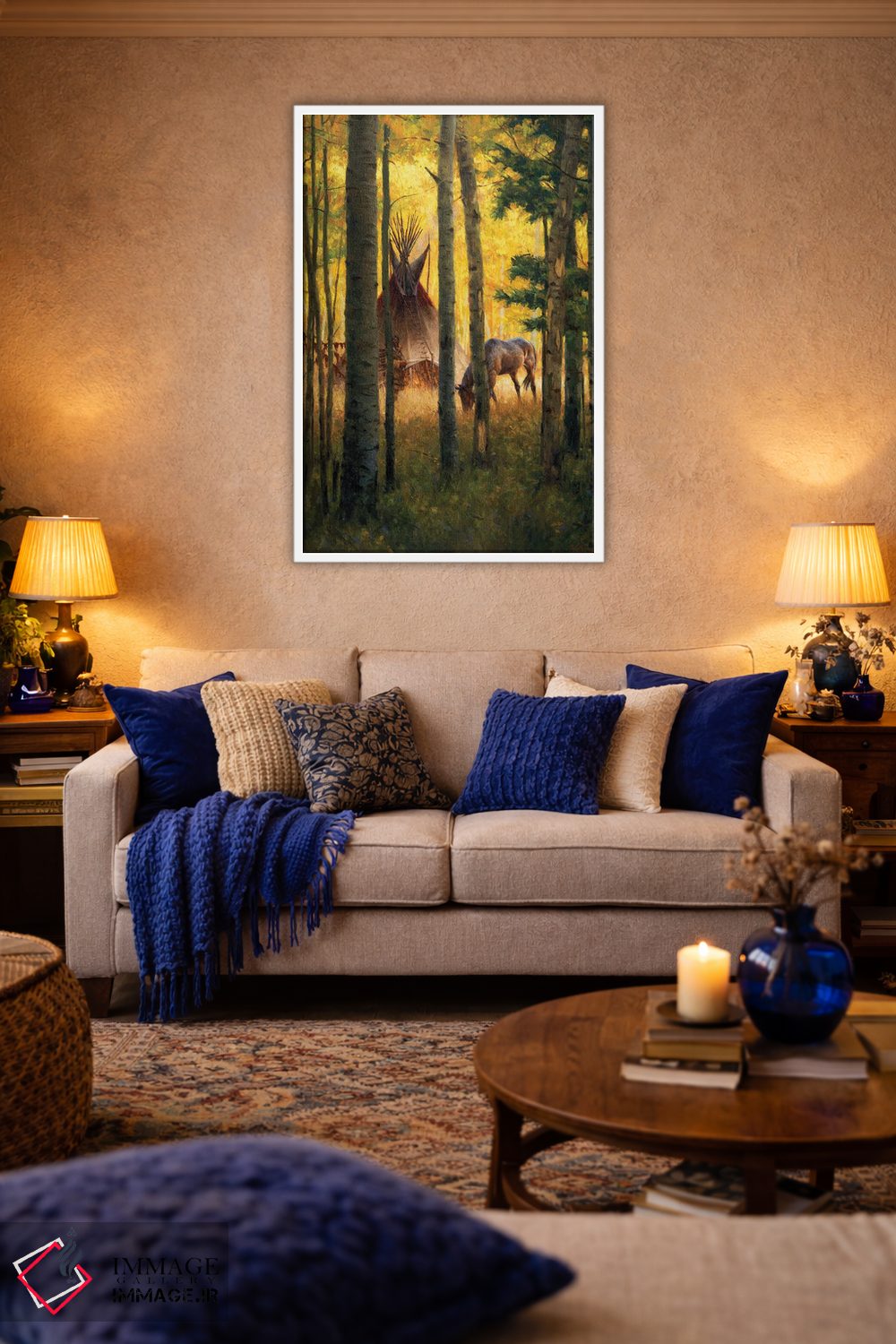 تابلو دکوراتیو اردوگاه اعماق جنگل اثر جو ولاسکز - D2W