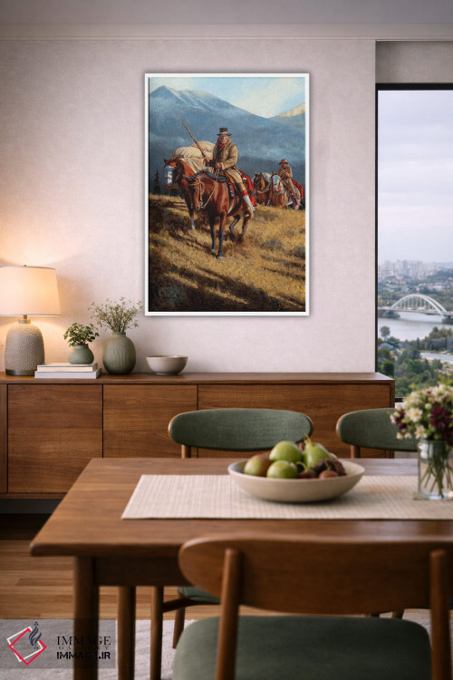 تابلو دکوراتیو به سوی اردوگاه زمستانی اثر جو ولاسکز - D6W