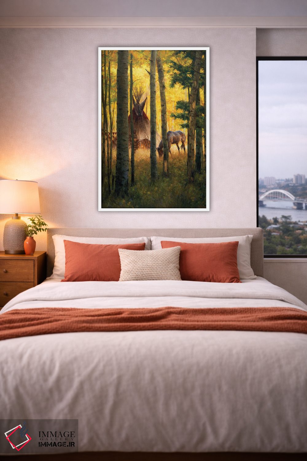 تابلو دکوراتیو اردوگاه اعماق جنگل اثر جو ولاسکز - D4W