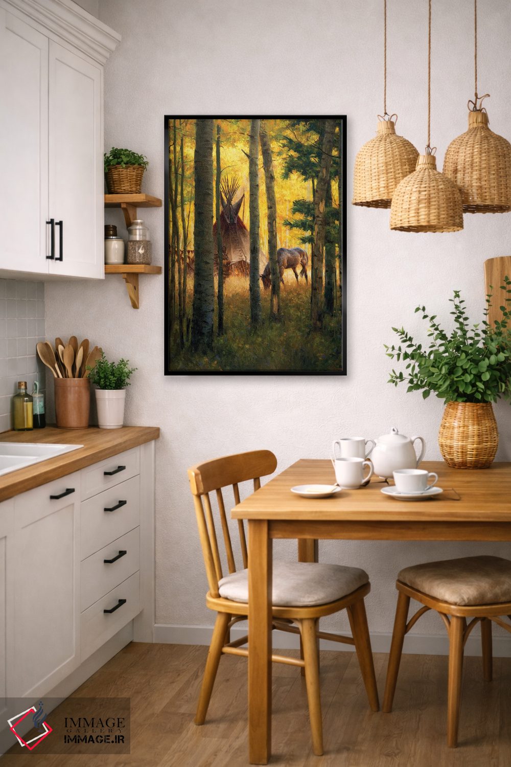 تابلو دکوراتیو اردوگاه اعماق جنگل اثر جو ولاسکز - D6B