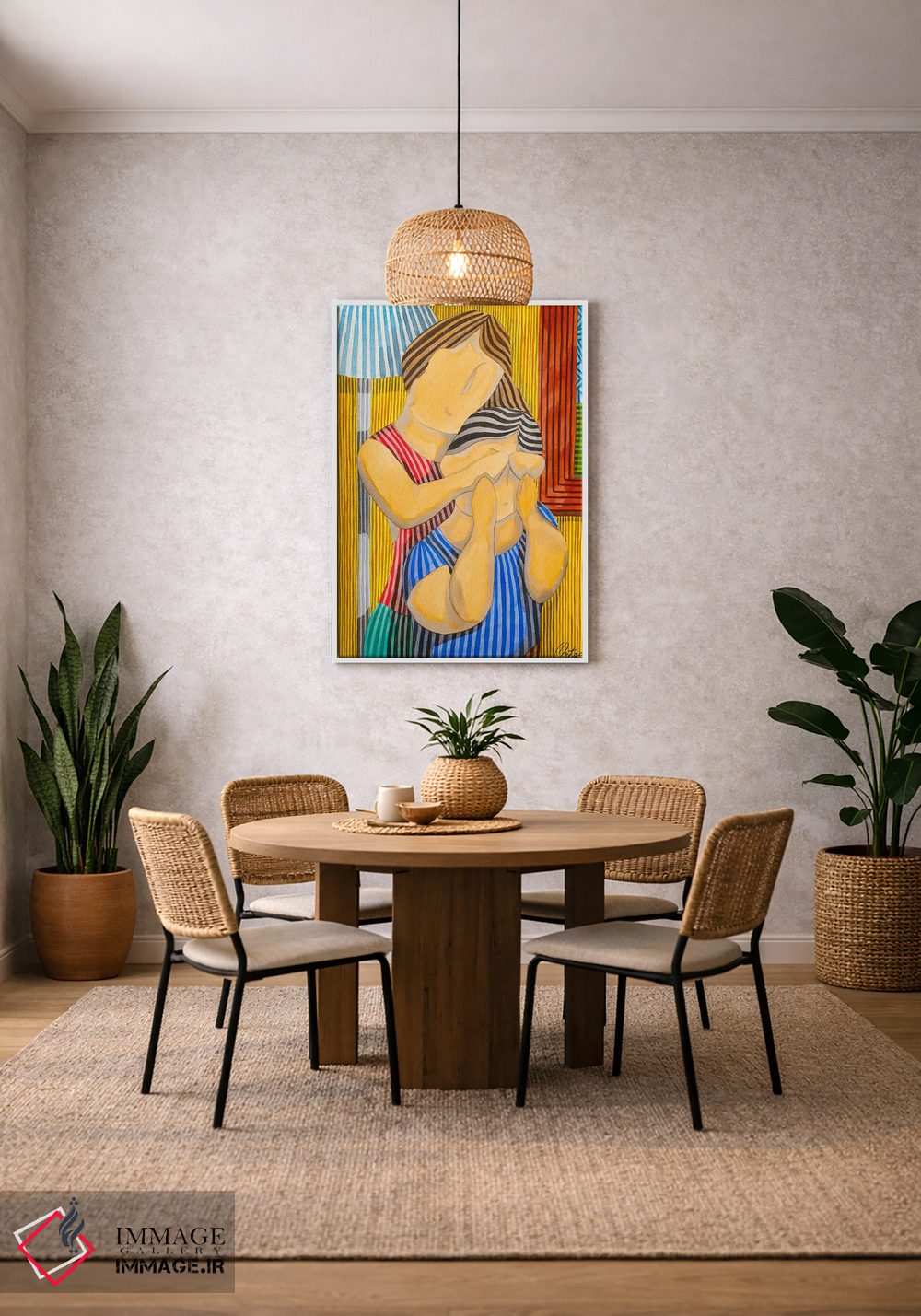 تابلو دکوراتیو یک زوج اثر خاویر اورتاس - D2W