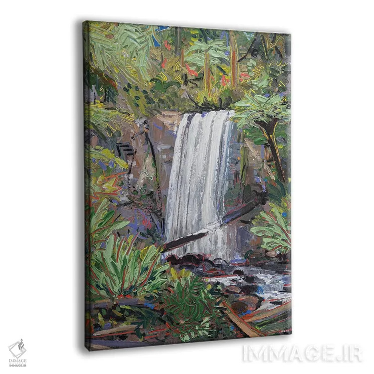 تابلو دکوراتیو آبشار هوپتون اثر جوزف ویلانوا - نمای پرسپکتیو محصول