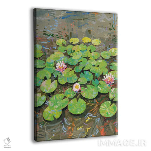 تابلو دکوراتیو برکه سوسن تاسمانی ۴۶ اثر جوزف ویلانوا - نمای پرسپکتیو محصول