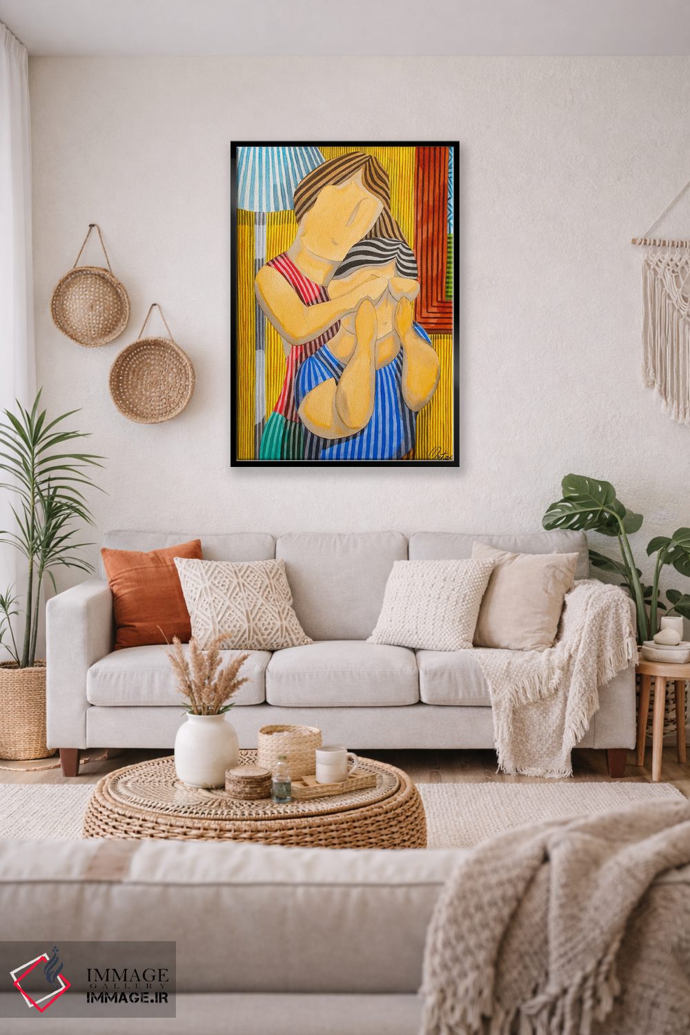 تابلو دکوراتیو یک زوج اثر خاویر اورتاس - D4B